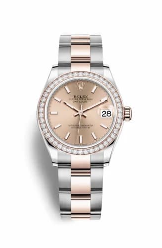 Rolex Datejust 31 Stainless Steel/ Rose Gold / Diamond / Rose / Oyster 278381rbr-0009 — фото часов Rolex Datejust 31 Stainless Steel/ Rose Gold / Diamond / Rose / Oyster 278381rbr-0009 — фото часов