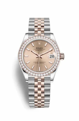 Rolex Datejust 31 Stainless Steel/ Rose Gold / Diamond / Rose / Jubilee 278381rbr-0010 — фото часов Rolex Datejust 31 Stainless Steel/ Rose Gold / Diamond / Rose / Jubilee 278381rbr-0010 — фото часов
