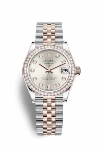 Rolex Datejust 31 Stainless Steel/ Rose Gold / Diamond / Silver - Diamond / Jubilee 278381rbr-0016 — фото часов Rolex Datejust 31 Stainless Steel/ Rose Gold / Diamond / Silver - Diamond / Jubilee 278381rbr-0016 — фото часов