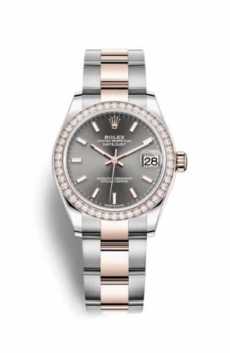 Rolex Datejust 31 Stainless Steel/ Rose Gold / Diamond / Grey / Oyster 278381rbr-0017 — фото часов Rolex Datejust 31 Stainless Steel/ Rose Gold / Diamond / Grey / Oyster 278381rbr-0017 — фото часов