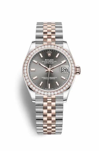 Rolex Datejust 31 Stainless Steel/ Rose Gold / Diamond / Grey / Jubilee 278381rbr-0018 — фото часов Rolex Datejust 31 Stainless Steel/ Rose Gold / Diamond / Grey / Jubilee 278381rbr-0018 — фото часов