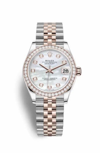 Rolex Datejust 31 Stainless Steel/ Rose Gold / Diamond / MOP / Jubilee 278381rbr-0026 — фото часов Rolex Datejust 31 Stainless Steel/ Rose Gold / Diamond / MOP / Jubilee 278381rbr-0026 — фото часов