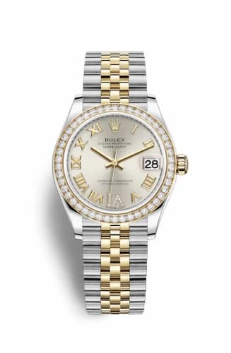 Rolex Datejust 31 Stainless Steel / Yellow Gold / Diamond / Silver - Roman / Jubilee 278383rbr-0004 — фото часов Rolex Datejust 31 Stainless Steel / Yellow Gold / Diamond / Silver - Roman / Jubilee 278383rbr-0004 — фото часов