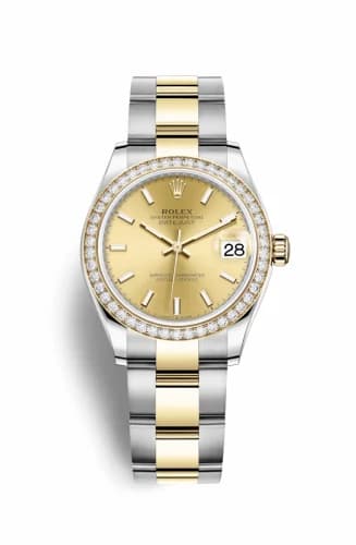 Rolex Datejust 31 Stainless Steel / Yellow Gold / Diamond / Champagne / Oyster 278383rbr-0013 — фото часов Rolex Datejust 31 Stainless Steel / Yellow Gold / Diamond / Champagne / Oyster 278383rbr-0013 — фото часов