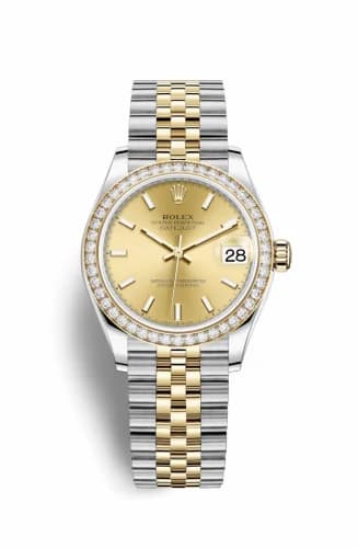 Rolex Datejust 31 Stainless Steel / Yellow Gold / Diamond / Champagne / Jubilee 278383rbr-0014 — фото часов Rolex Datejust 31 Stainless Steel / Yellow Gold / Diamond / Champagne / Jubilee 278383rbr-0014 — фото часов