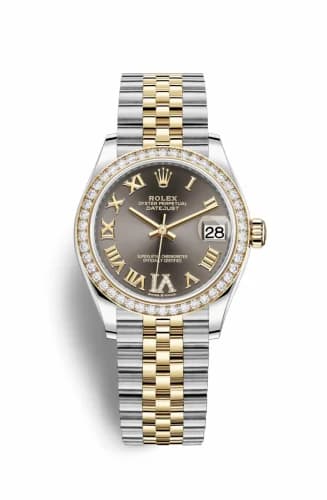 Rolex Datejust 31 Stainless Steel / Yellow Gold / Diamond / Grey - Roman / Jubilee 278383rbr-0018 — фото часов Rolex Datejust 31 Stainless Steel / Yellow Gold / Diamond / Grey - Roman / Jubilee 278383rbr-0018 — фото часов