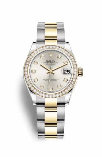 Rolex Datejust 31 Stainless Steel / Yellow Gold / Diamond / Silver - Diamond / Oyster 278383rbr-0019 — фото часов Rolex Datejust 31 Stainless Steel / Yellow Gold / Diamond / Silver - Diamond / Oyster 278383rbr-0019 — фото часов