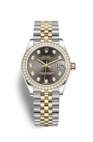 Rolex Datejust 31 Stainless Steel / Yellow Gold / Diamond / Grey - Diamond / Jubilee 278383rbr-0022 — фото часов Rolex Datejust 31 Stainless Steel / Yellow Gold / Diamond / Grey - Diamond / Jubilee 278383rbr-0022 — фото часов