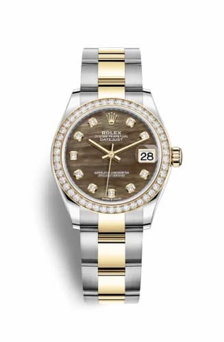 Rolex Datejust 31 Stainless Steel / Yellow Gold / Diamond / Black MOP / Oyster 278383rbr-0023 — фото часов Rolex Datejust 31 Stainless Steel / Yellow Gold / Diamond / Black MOP / Oyster 278383rbr-0023 — фото часов