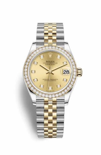Rolex Datejust 31 Stainless Steel / Yellow Gold / Diamond / Champagne - Diamond / Jubilee 278383rbr-0026 — фото часов Rolex Datejust 31 Stainless Steel / Yellow Gold / Diamond / Champagne - Diamond / Jubilee 278383rbr-0026 — фото часов