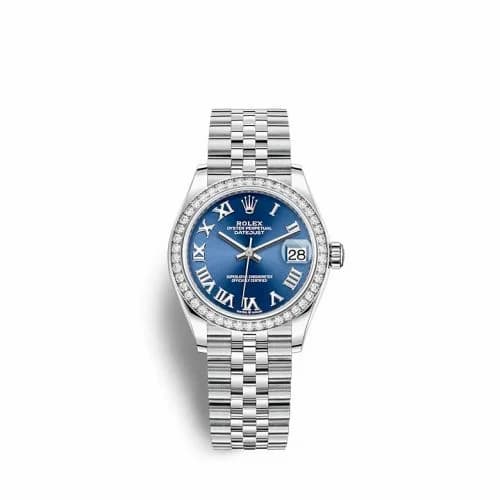 Rolex Datejust 31 Stainless Steel / Diamond / Blue - Roman / Jubilee 278384RBR-0037 — фото часов Rolex Datejust 31 Stainless Steel / Diamond / Blue - Roman / Jubilee 278384RBR-0037 — фото часов