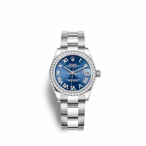 Rolex Datejust 31 Stainless Steel / Diamond / Blue - Roman / Oyster 278384RBR-0038 — фото часов Rolex Datejust 31 Stainless Steel / Diamond / Blue - Roman / Oyster 278384RBR-0038 — фото часов