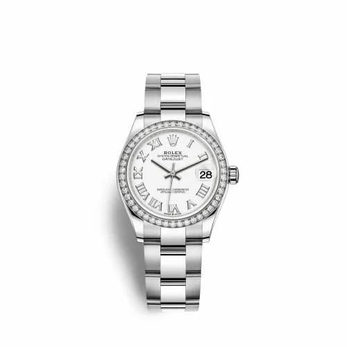 Rolex Datejust 31 Stainless Steel Diamond / Oyster / White - Roman 278384rbr-0013 — фото часов Rolex Datejust 31 Stainless Steel Diamond / Oyster / White - Roman 278384rbr-0013 — фото часов