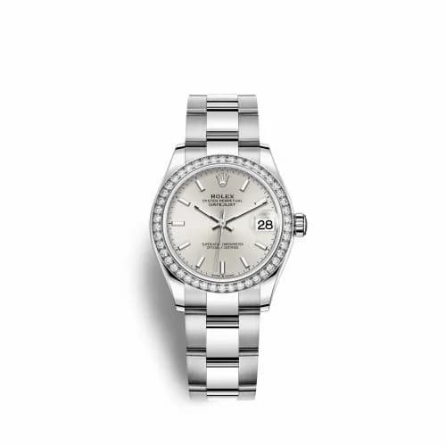 Rolex Datejust 31 Stainless Steel Diamond / Oyster / Silver 278384rbr-0015 — фото часов Rolex Datejust 31 Stainless Steel Diamond / Oyster / Silver 278384rbr-0015 — фото часов