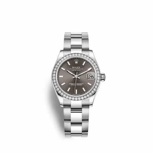 Rolex Datejust 31 Stainless Steel Diamond / Oyster / Grey 278384rbr-0019 — фото часов Rolex Datejust 31 Stainless Steel Diamond / Oyster / Grey 278384rbr-0019 — фото часов