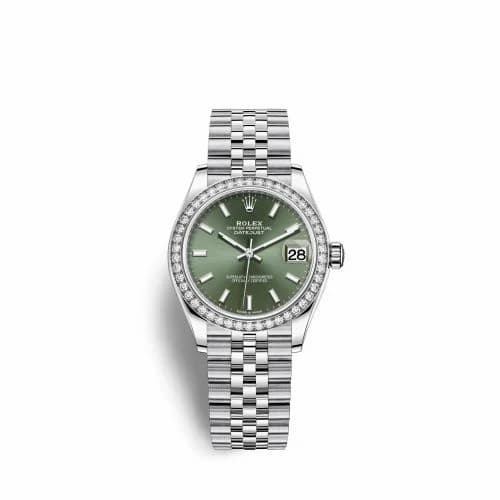 Rolex Datejust 31 Stainless Steel Diamond / Jubilee / Green 278384rbr-0022 — фото часов Rolex Datejust 31 Stainless Steel Diamond / Jubilee / Green 278384rbr-0022 — фото часов