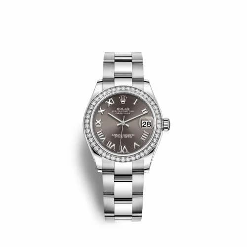 Rolex Datejust 31 Stainless Steel Diamond / Oyster / Grey - Roman 278384rbr-0025 — фото часов Rolex Datejust 31 Stainless Steel Diamond / Oyster / Grey - Roman 278384rbr-0025 — фото часов