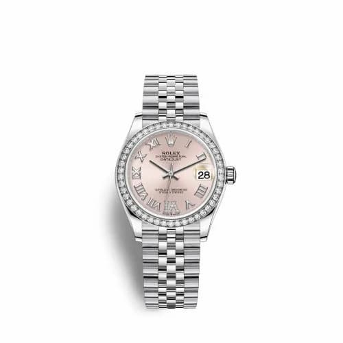 Rolex Datejust 31 Stainless Steel Diamond / Jubilee / Pink - Roman 278384rbr-0028 — фото часов Rolex Datejust 31 Stainless Steel Diamond / Jubilee / Pink - Roman 278384rbr-0028 — фото часов