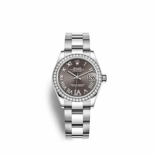 Rolex Datejust 31 Stainless Steel Diamond / Oyster / Grey - Roman 278384rbr-0031 — фото часов Rolex Datejust 31 Stainless Steel Diamond / Oyster / Grey - Roman 278384rbr-0031 — фото часов