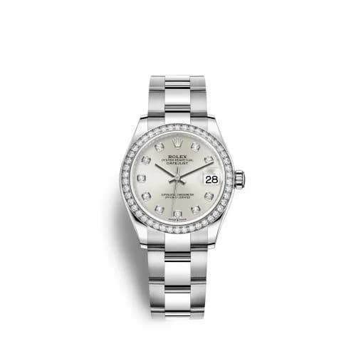 Rolex Datejust 31 Stainless Steel Diamond / Oyster / Silver - Diamond 278384rbr-0033 — фото часов Rolex Datejust 31 Stainless Steel Diamond / Oyster / Silver - Diamond 278384rbr-0033 — фото часов