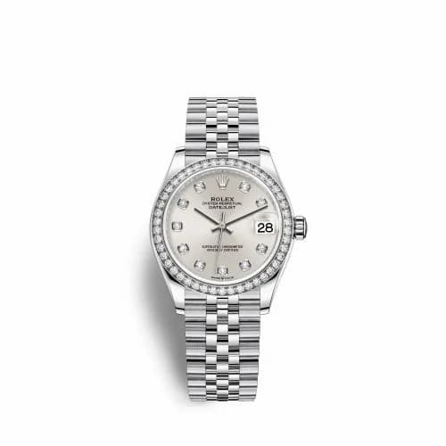 Rolex Datejust 31 Stainless Steel Diamond / Jubilee / Silver - Diamond 278384rbr-0034 — фото часов Rolex Datejust 31 Stainless Steel Diamond / Jubilee / Silver - Diamond 278384rbr-0034 — фото часов