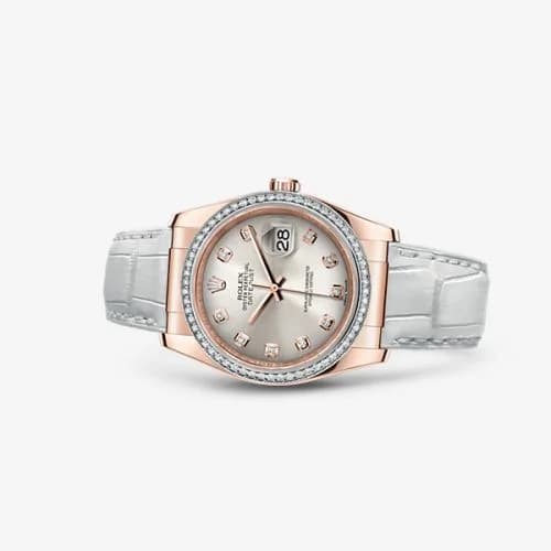Rolex Datejust 36 Everose Strap Pink Diamonds 116185-0030 — фото часов Rolex Datejust 36 Everose Strap Pink Diamonds 116185-0030 — фото часов