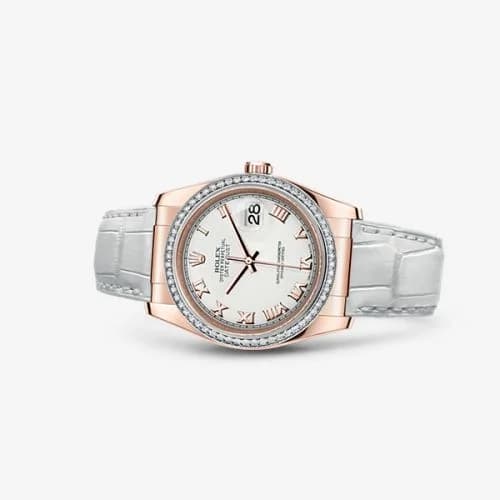 Rolex Datejust 36 Everose Strap Ivory Roman 116185-0031 — фото часов Rolex Datejust 36 Everose Strap Ivory Roman 116185-0031 — фото часов