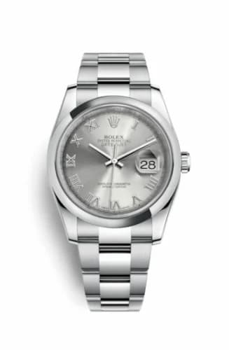 Rolex Datejust 36 Stainless Steel Domed / Oyster / Rhodium Roman 116200-0062 — фото часов Rolex Datejust 36 Stainless Steel Domed / Oyster / Rhodium Roman 116200-0062 — фото часов