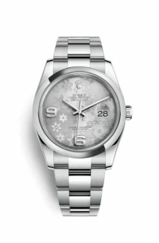 Rolex Datejust 36 Stainless Steel Domed / Oyster / Silver Floral 116200-0071 — фото часов Rolex Datejust 36 Stainless Steel Domed / Oyster / Silver Floral 116200-0071 — фото часов