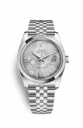 Rolex Datejust 36 Stainless Steel Domed / Jubilee / Silver Floral 116200-0085 — фото часов Rolex Datejust 36 Stainless Steel Domed / Jubilee / Silver Floral 116200-0085 — фото часов