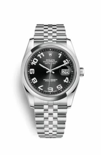 Rolex Datejust 36 Stainless Steel Domed / Jubilee / Black Arabic 116200-0093 — фото часов Rolex Datejust 36 Stainless Steel Domed / Jubilee / Black Arabic 116200-0093 — фото часов
