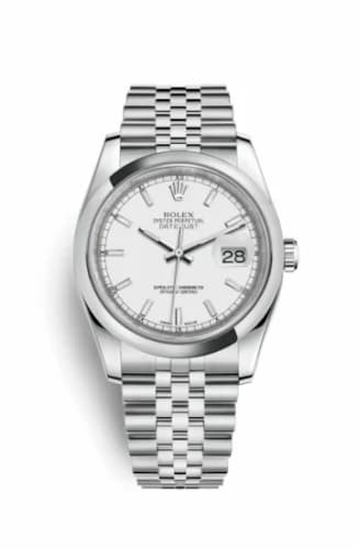 Rolex Datejust 36 Stainless Steel Domed / Jubilee / White 116200-0100 — фото часов Rolex Datejust 36 Stainless Steel Domed / Jubilee / White 116200-0100 — фото часов