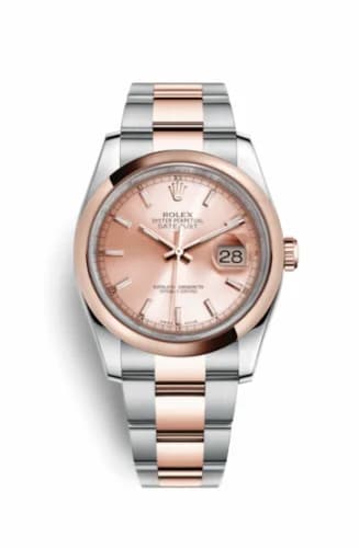 Rolex Datejust 36 Rolesor Everose Domed / Oyster / Pink 116201-0059 — фото часов Rolex Datejust 36 Rolesor Everose Domed / Oyster / Pink 116201-0059 — фото часов