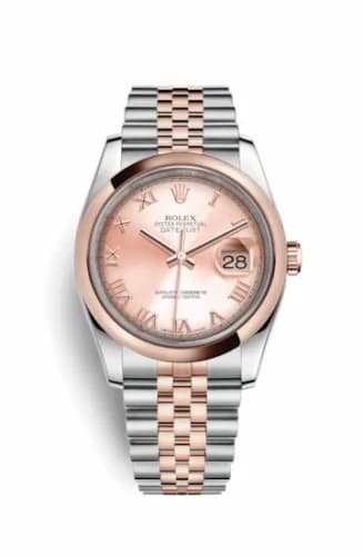 Rolex Datejust 36 Rolesor Everose Domed / Jubilee / Pink Roman 116201-0070 — фото часов Rolex Datejust 36 Rolesor Everose Domed / Jubilee / Pink Roman 116201-0070 — фото часов