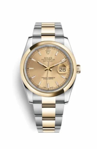 Rolex Datejust 36 Rolesor Yellow Domed / Oyster / Champagne 116203-0125 — фото часов Rolex Datejust 36 Rolesor Yellow Domed / Oyster / Champagne 116203-0125 — фото часов