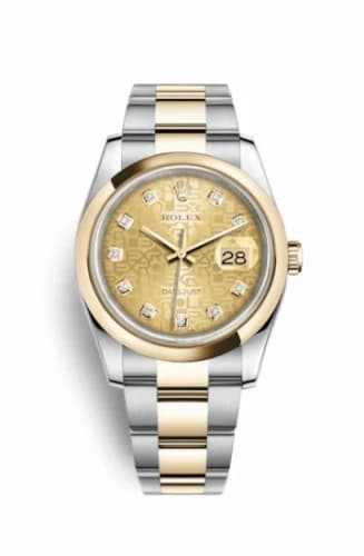 Rolex Datejust 36 Rolesor Yellow Domed / Oyster / Champagne Computer 116203-0129 — фото часов Rolex Datejust 36 Rolesor Yellow Domed / Oyster / Champagne Computer 116203-0129 — фото часов