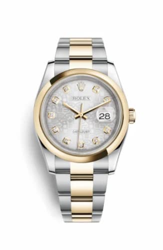 Rolex Datejust 36 Rolesor Yellow Domed / Oyster / Silver Computer 116203-0132 — фото часов Rolex Datejust 36 Rolesor Yellow Domed / Oyster / Silver Computer 116203-0132 — фото часов