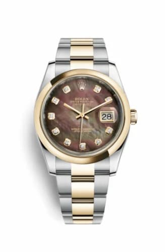Rolex Datejust 36 Rolesor Yellow Domed / Oyster / Brown MOP 116203-0149 — фото часов Rolex Datejust 36 Rolesor Yellow Domed / Oyster / Brown MOP 116203-0149 — фото часов