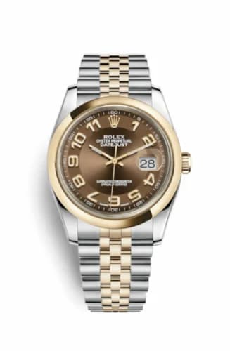 Rolex Datejust 36 Rolesor Yellow Domed / Jubilee / Bronze Arabic 116203-0159 — фото часов Rolex Datejust 36 Rolesor Yellow Domed / Jubilee / Bronze Arabic 116203-0159 — фото часов