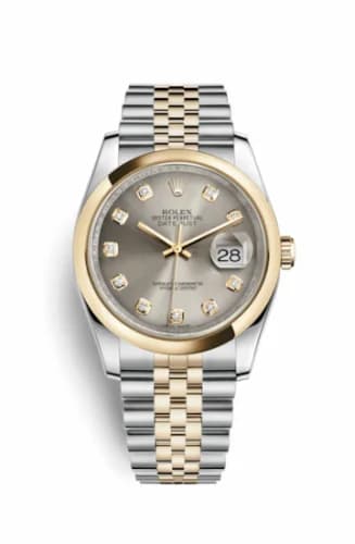 Rolex Datejust 36 Rolesor Yellow Domed / Jubilee / Steel Diamonds 116203-0169 — фото часов Rolex Datejust 36 Rolesor Yellow Domed / Jubilee / Steel Diamonds 116203-0169 — фото часов