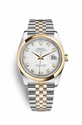 Rolex Datejust 36 Rolesor Yellow Domed / Jubilee / White Diamond 116203-0175 — фото часов Rolex Datejust 36 Rolesor Yellow Domed / Jubilee / White Diamond 116203-0175 — фото часов