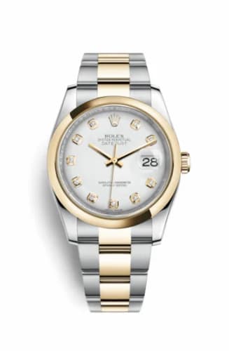 Rolex Datejust 36 Rolesor Yellow Domed / Oyster / White Diamond 116203-0187 — фото часов Rolex Datejust 36 Rolesor Yellow Domed / Oyster / White Diamond 116203-0187 — фото часов