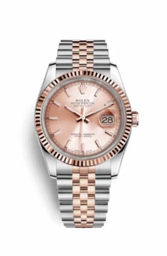 Rolex Datejust 36 Rolesor Everose Fluted / Jubilee / Pink 116231-0062 — фото часов Rolex Datejust 36 Rolesor Everose Fluted / Jubilee / Pink 116231-0062 — фото часов