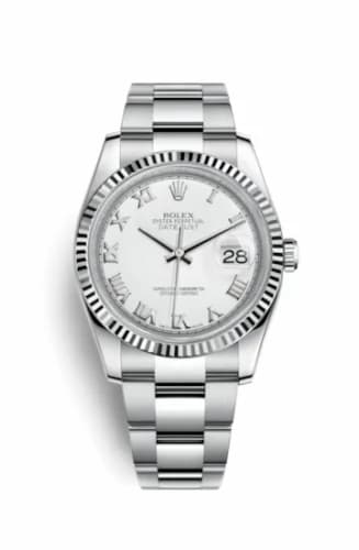 Rolex Datejust 36 Stainless Steel Fluted / Oyster / White Roman 116234-0090 — фото часов Rolex Datejust 36 Stainless Steel Fluted / Oyster / White Roman 116234-0090 — фото часов