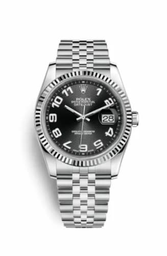 Rolex Datejust 36 Stainless Steel Fluted / Jubilee / Black Arabic 116234-0107 — фото часов Rolex Datejust 36 Stainless Steel Fluted / Jubilee / Black Arabic 116234-0107 — фото часов