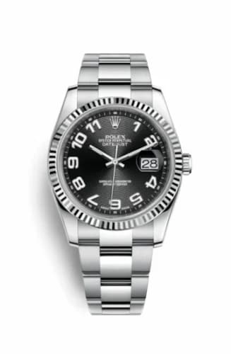 Rolex Datejust 36 Stainless Steel Fluted / Oyster / Black Arabic 116234-0147 — фото часов Rolex Datejust 36 Stainless Steel Fluted / Oyster / Black Arabic 116234-0147 — фото часов