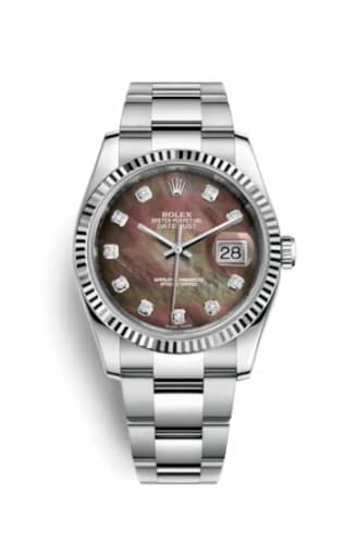 Rolex Datejust 36 Stainless Steel Fluted / Oyster / Brown MOP 116234-0149 — фото часов Rolex Datejust 36 Stainless Steel Fluted / Oyster / Brown MOP 116234-0149 — фото часов