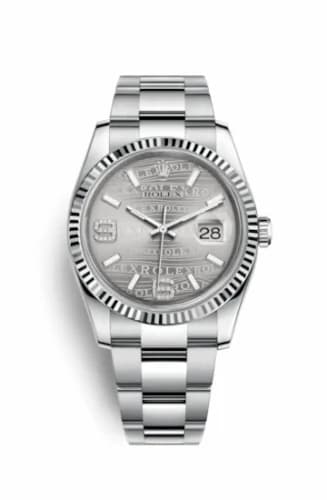 Rolex Datejust 36 Stainless Steel Fluted / Oyster / Rhodium Wave 116234-0153 — фото часов Rolex Datejust 36 Stainless Steel Fluted / Oyster / Rhodium Wave 116234-0153 — фото часов