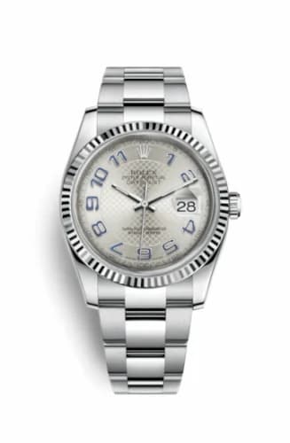 Rolex Datejust 36 Stainless Steel Fluted / Oyster / Silver Arabic 116234-0155 — фото часов Rolex Datejust 36 Stainless Steel Fluted / Oyster / Silver Arabic 116234-0155 — фото часов