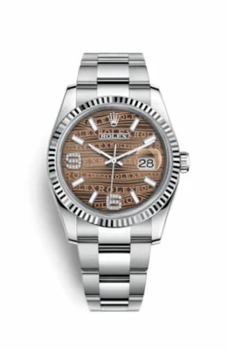 Rolex Datejust 36 Stainless Steel Fluted / Oyster / Bronze Wave 116234-0156 — фото часов Rolex Datejust 36 Stainless Steel Fluted / Oyster / Bronze Wave 116234-0156 — фото часов